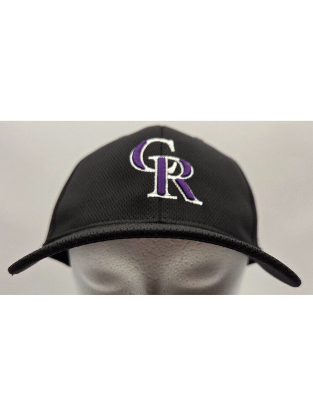 Colorado Rockies Hat MLB Team Cap Black Purple Logo OC Sports OSFM Adult